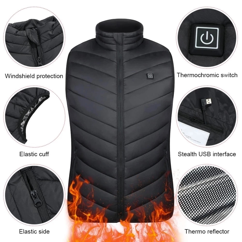 HeatedVest™ Mannen & vrouwen verwarmde vest