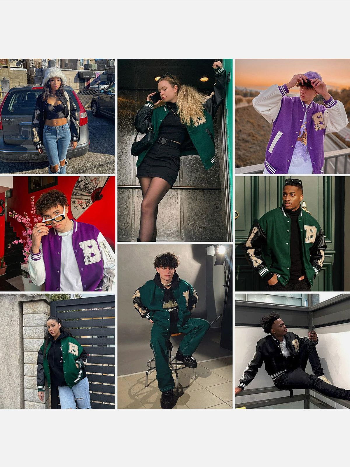 Yaro™ op Tokio geïnspireerde Varsity Jacket