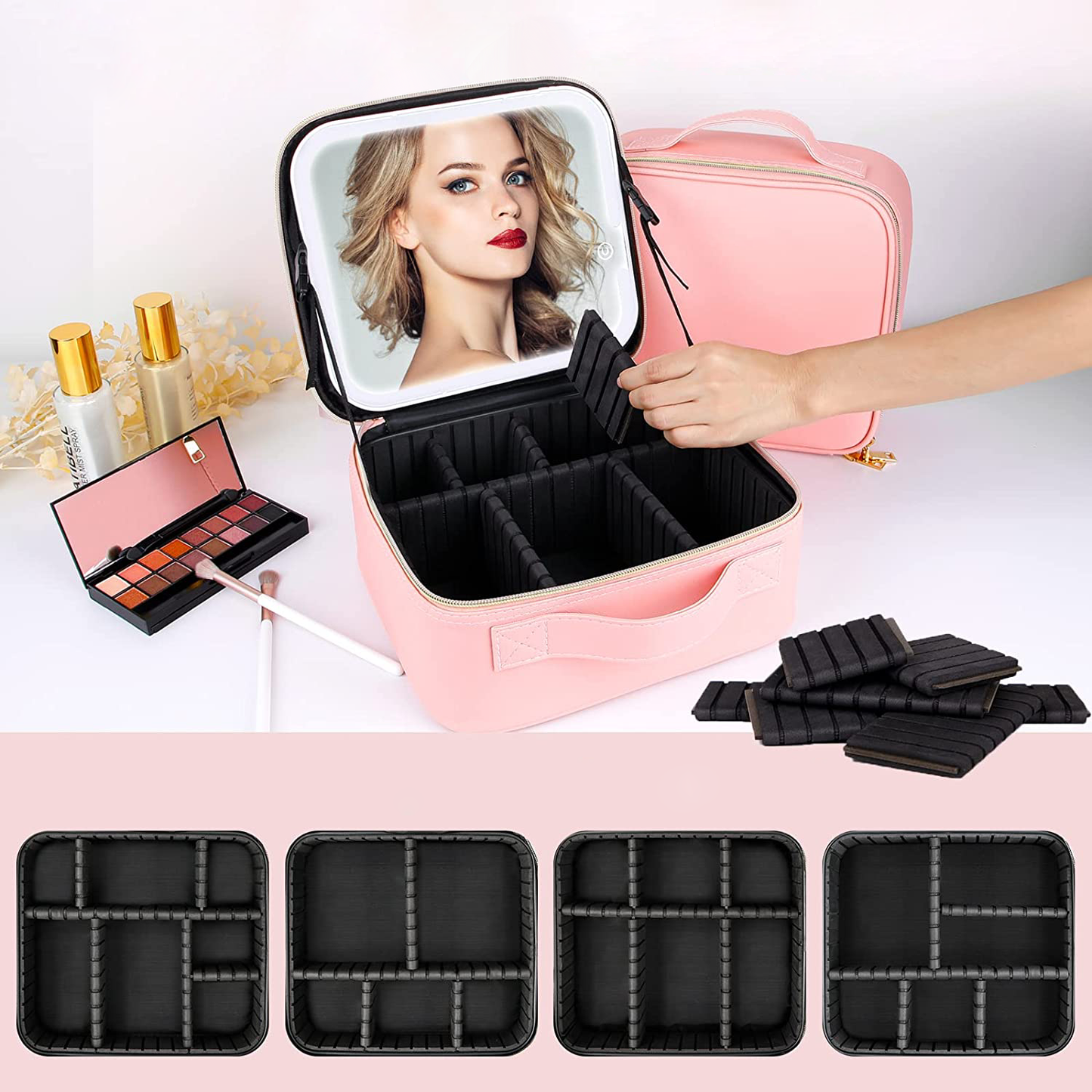 Verlichte Make-Up Tas™ | + LED-spiegel