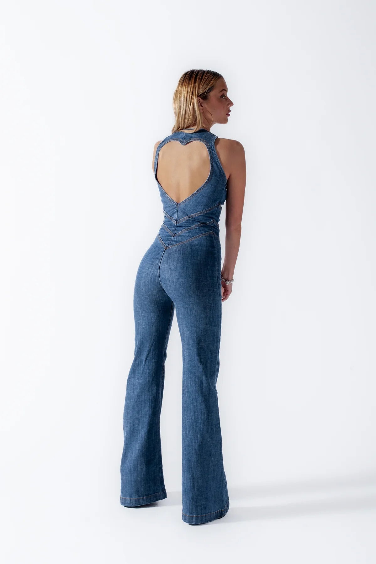 RetroDen™ Jumpsuit met hartjes (Beperkte Tijd Aanbieding 70% Korting)