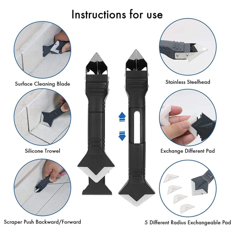 Schrappie™ Siliconen kitgereedschap