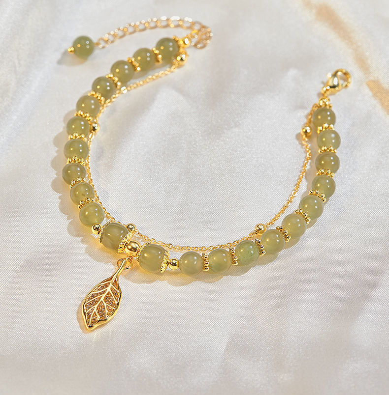 GlamBracelet™ | Gouden Jade Armband (1+1 GRATIS)