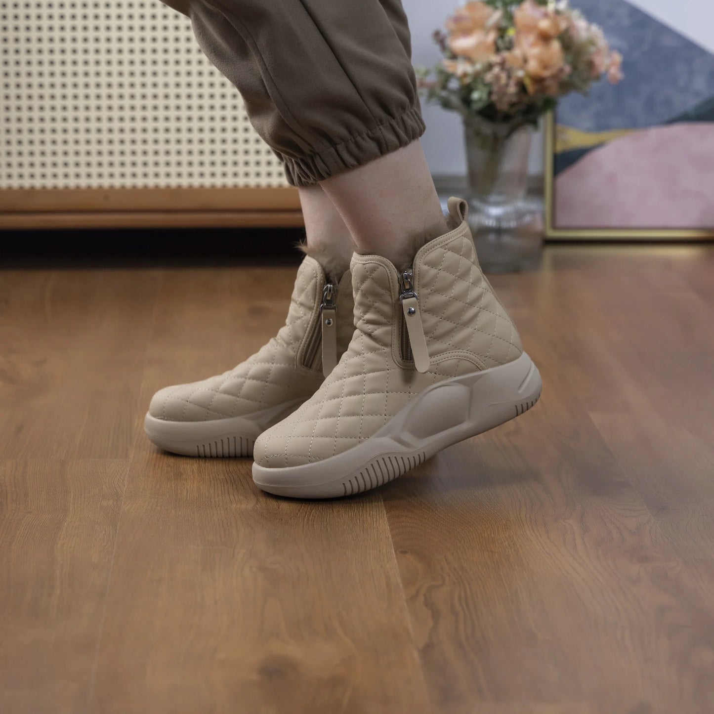 Chloe™ Snowboots met dikke zolen