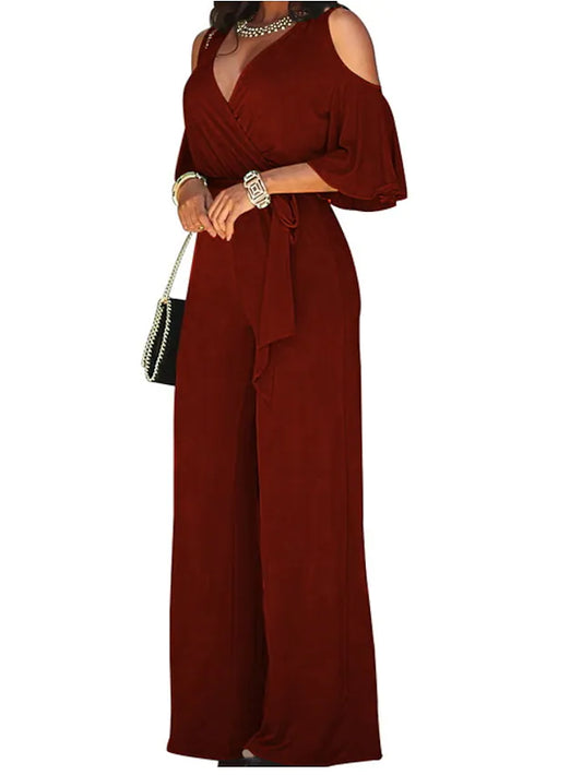 FlashyFlare™ Jumpsuit met riempje