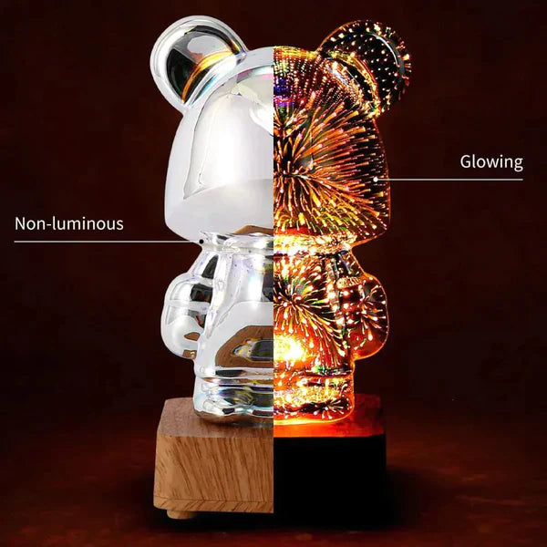 FireBear™ 3D Vuurwerk LED Lamp