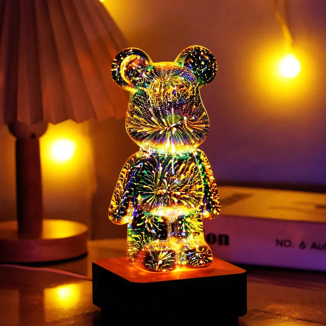 FireBear™ 3D Vuurwerk LED Lamp