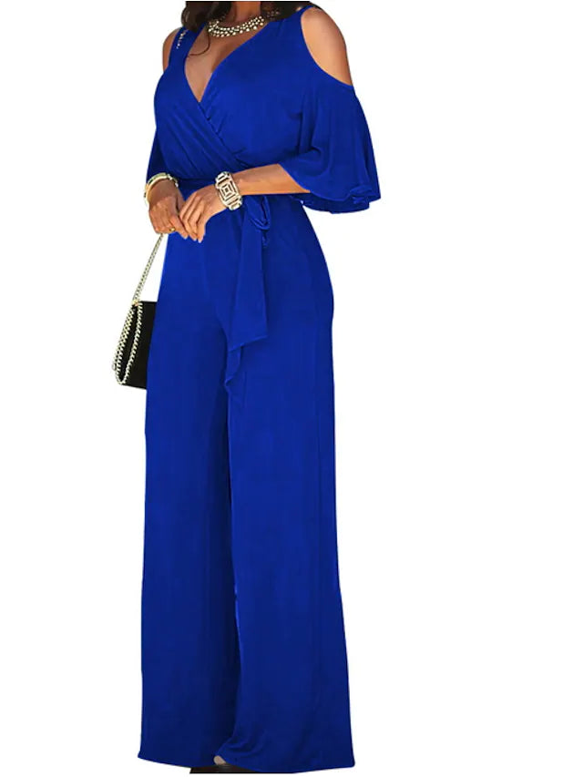 FlashyFlare™ Jumpsuit met riempje