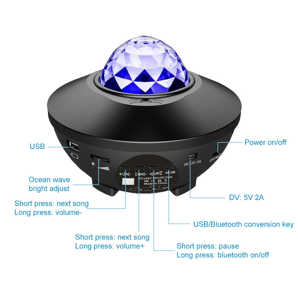 Galaxy™ LED Galaxy Projector met Afstandsbediening