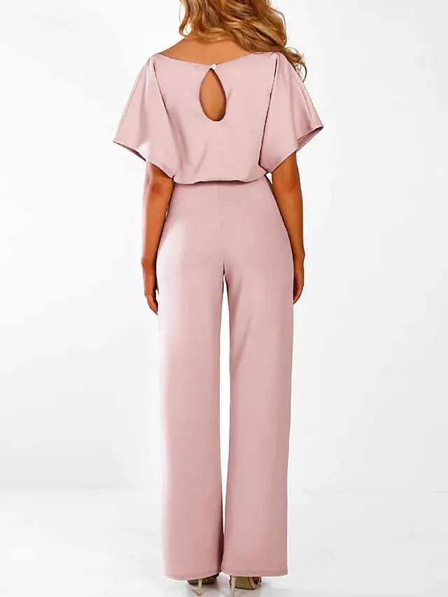 ChicWear™ Jumpsuit met wijde pijpen en riempjes