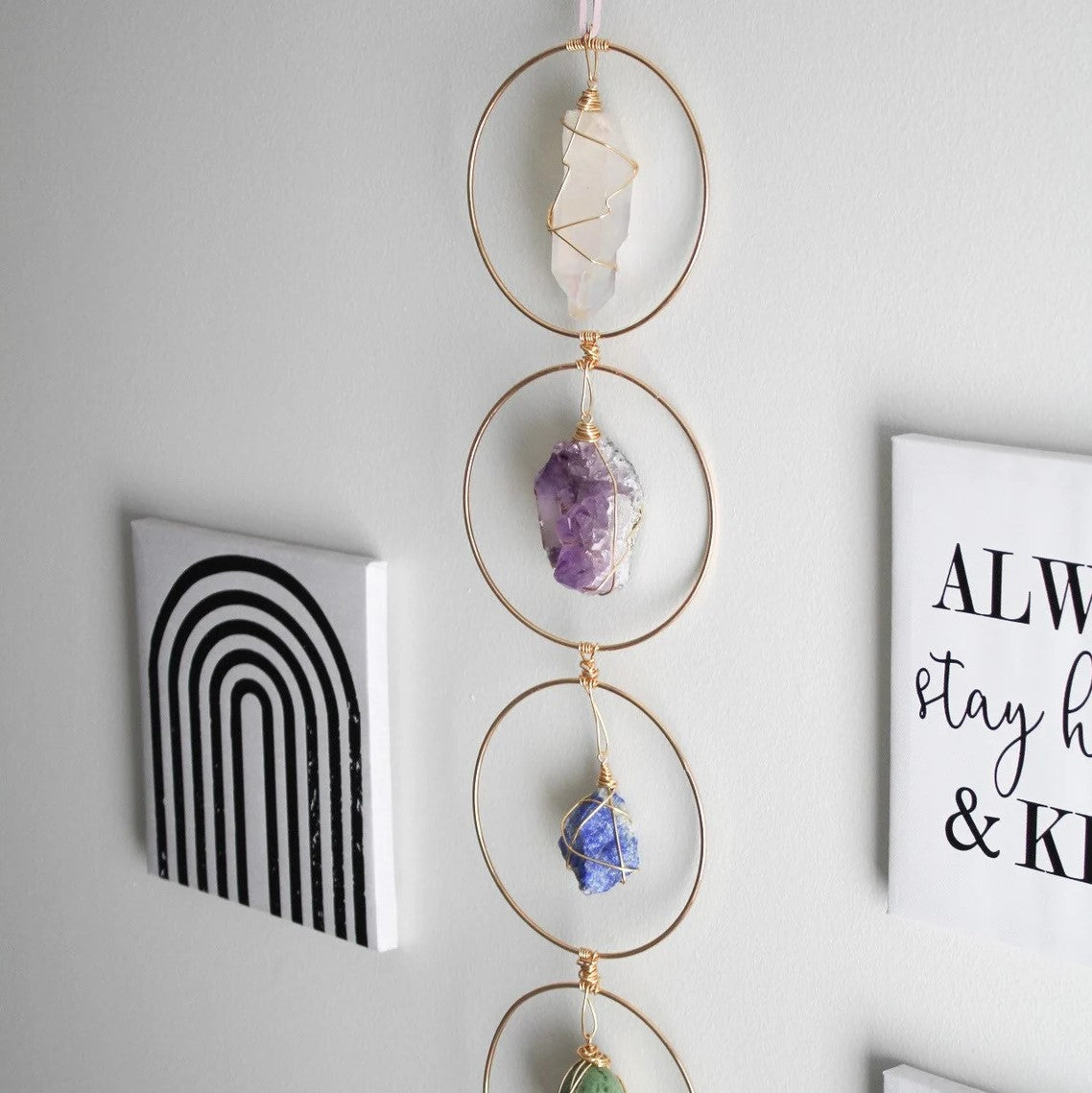 HangingChakra™ | 7 Chakra Edelsteen Muur Decor