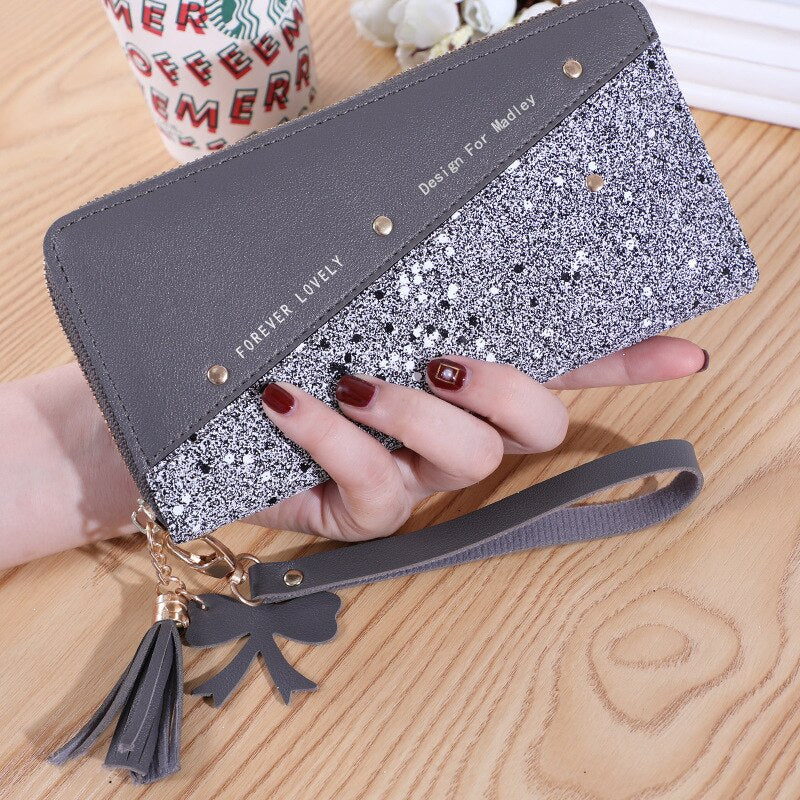 LuxeWallet™ | Dames Luxe Glitter Portemonnee